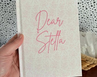 Letters to Children Grandmillenial Journal Toile Gift for new mom First birthday gift baby shower Personalized Name Memory Book  Keepsake
