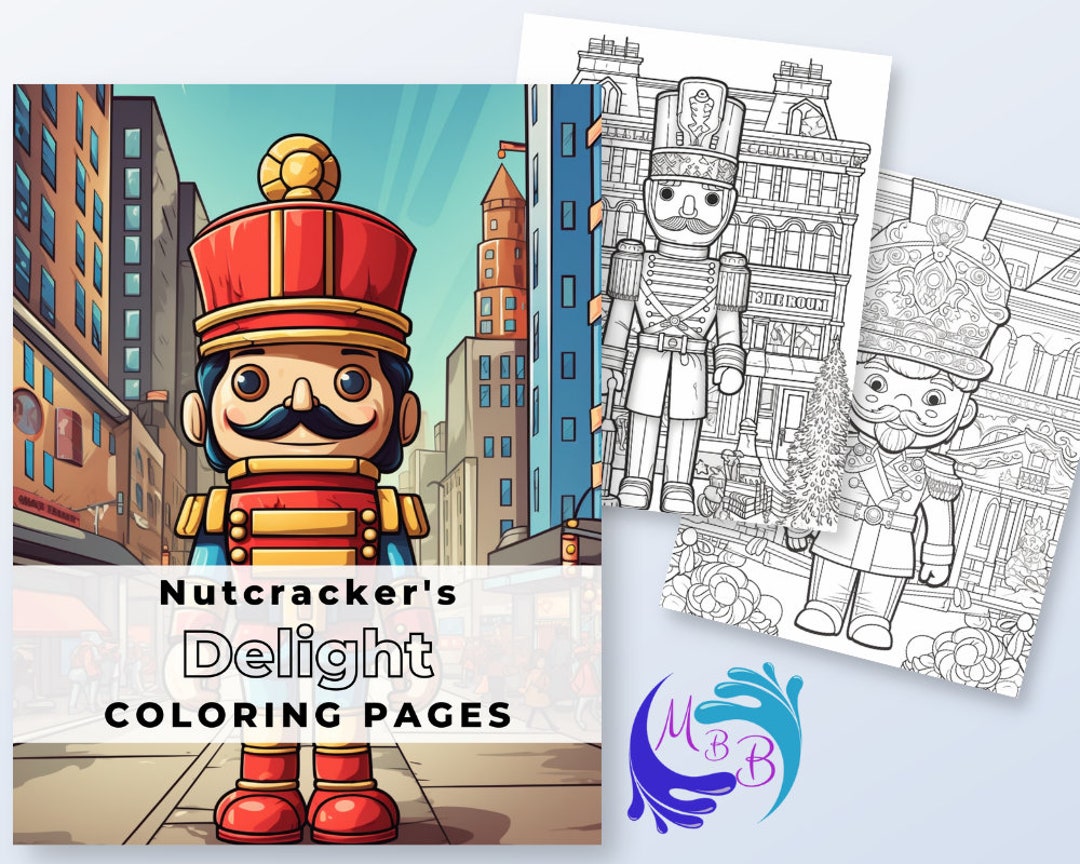 Nutcrackers Delight Digital Coloring Book. 10 Pages. 8.5 X 11 - Etsy
