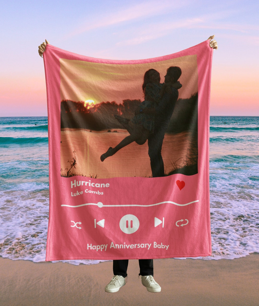 Personalized Anniversary Blanket For Couples - Couple Desires