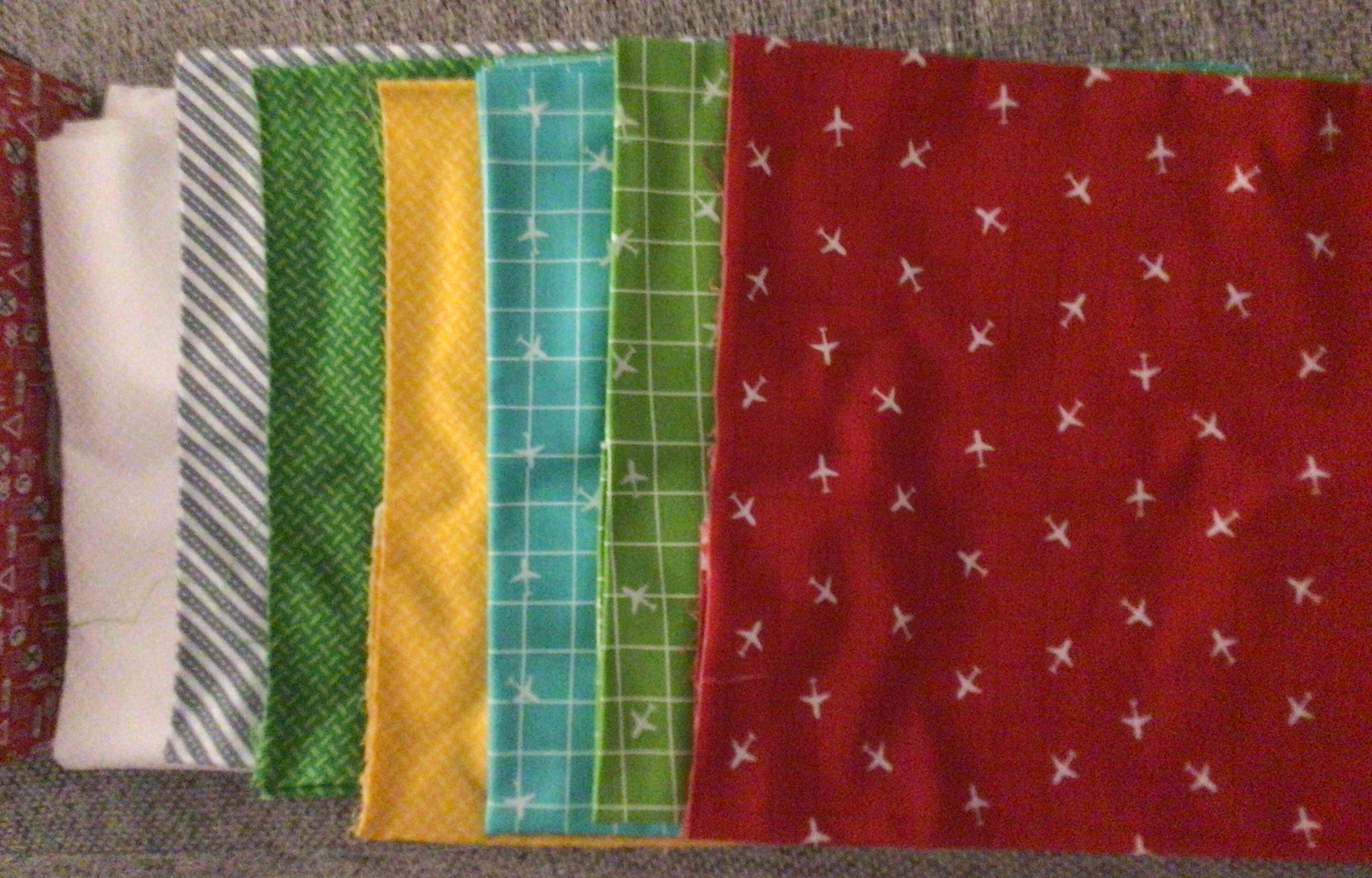 NEW Lets Fly Quilt Kit by Moda SIH050 Airplane Stacy Iest Hsu 61 X 72 ...