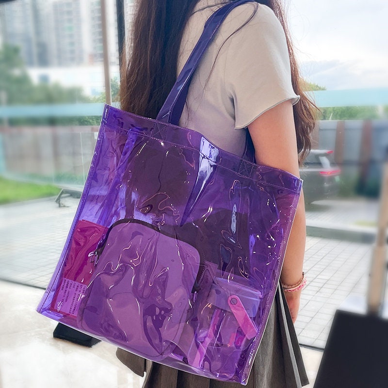 clear pvc tote bag