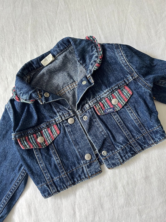 1990s Vintage Lee Denim Jacket, 4T, Made in USA - image 1