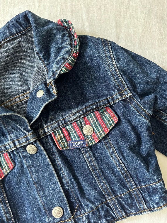 1990s Vintage Lee Denim Jacket, 4T, Made in USA - image 3