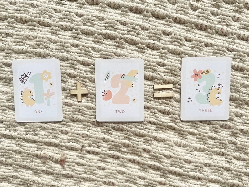 Number Flash Cards Printable Preschool Activity Counting - Etsy