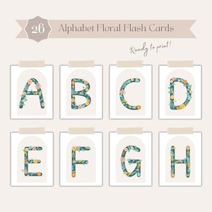 Alphabet Flash Cards Printable Preschool Resources Toddler Activities Homeschool Early Learning Montessori Classroom Visual Teacher Material