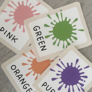 Colour Printable Flash Cards Preschool Teaching Resources - Etsy
