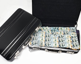 Suitcase Fulla Money! Creative Gift Card Holder Holidays Birthday Money Gift Cute Miniature Dollhouse Aluminum