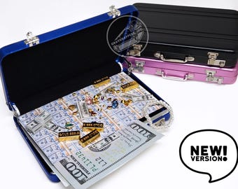 Money Gift Card Holder: Miniature Dollhouse Suitcase