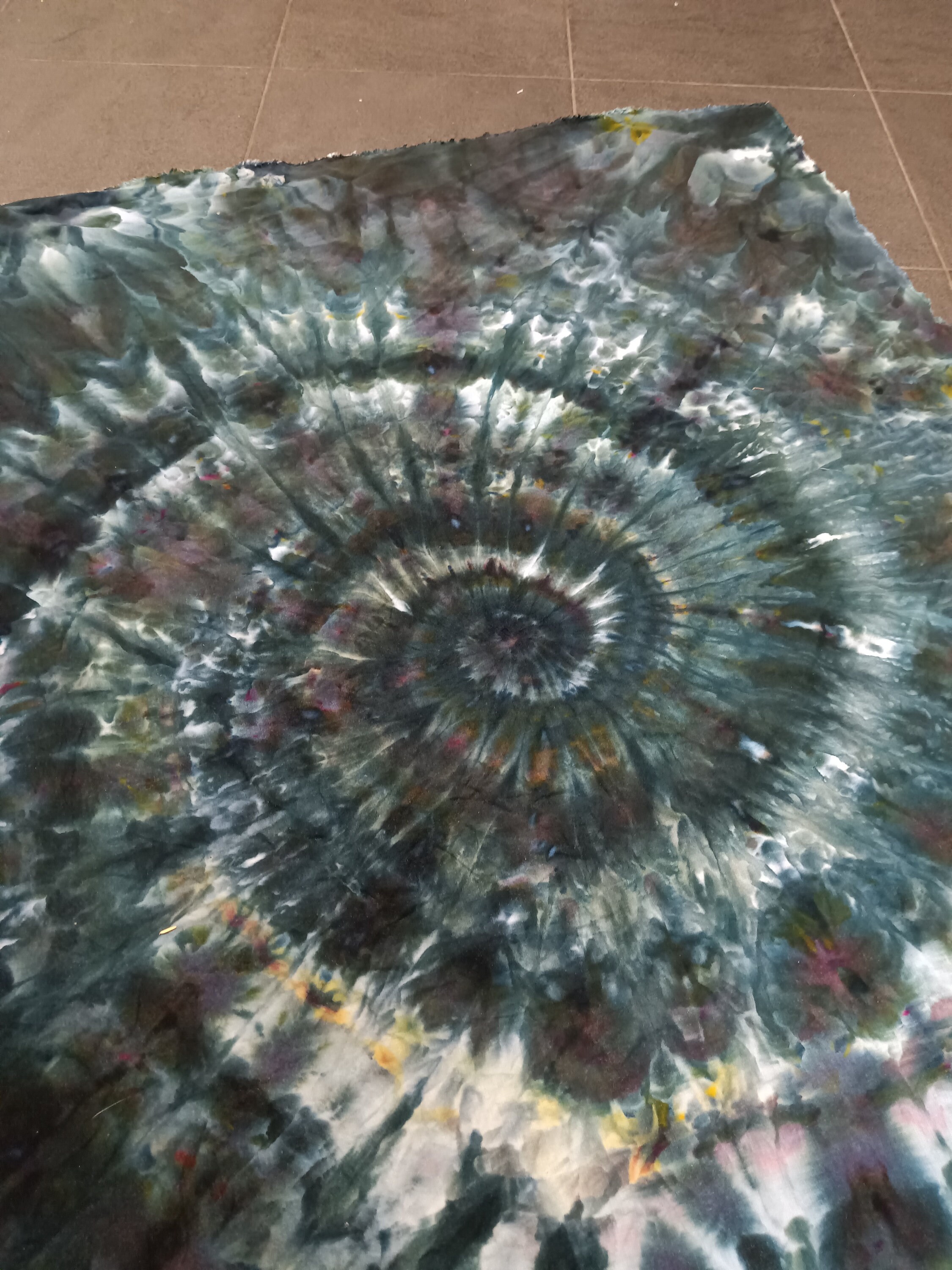 1 Yard Hand Dyed Cotton Colander Gravity Ice Dye Tapestries Etsy