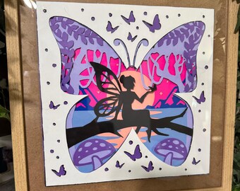 Arte en cartulina, 3D en capas