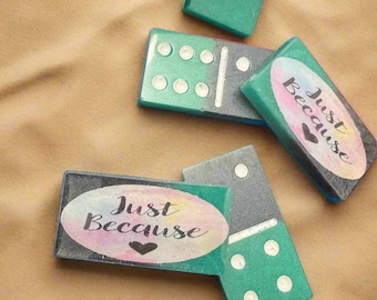 Dominós hechos con resina