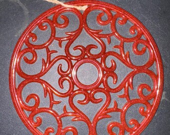 Decoración de mandala de resina