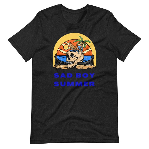 Sad Boy Summer Skull Beach Vibes Elder Emo Tee Unisex t-shirt Gift For Him