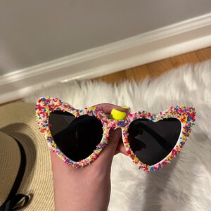 Custom Sprinkle Sunnies | Personalized Sprinkle Sunglasses | Adult Sunglasses | Birthday Sunglasses | Celebration Custom Shades image 3