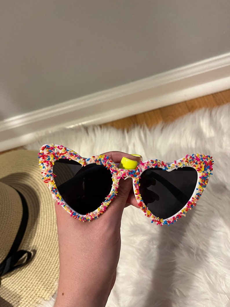 Custom Sprinkle Sunnies | Personalized Sprinkle Sunglasses | Adult Sunglasses | Birthday Sunglasses | Celebration Custom Shades image 3