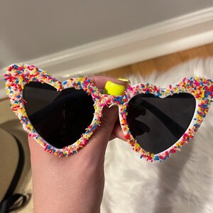 Custom Sprinkle Sunnies | Personalized Sprinkle Sunglasses | Adult Sunglasses | Birthday Sunglasses | Celebration Custom Shades image 4