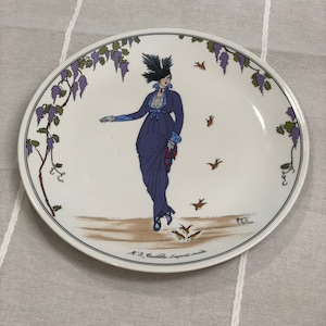Villeroy and Boch Dinner Plate Dinner Plate Feeding Birds Bird seed on plate Art Deco Plate Bird Lovers Plate Collectors Plate Vintage Plate