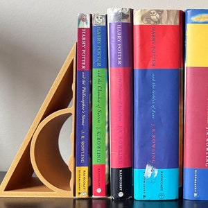 Wizard Symbol Bookends, Wizard Decor, Magic Bookends Gift, Book Lover Gift, Housewarming Gift, Bookish Gift, Gift For Child, Harry