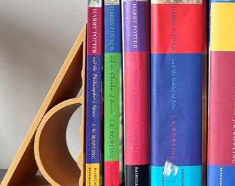 Wizard Symbol Bookends, Wizard Decor, Magic Bookends Gift, Book Lover Gift, Housewarming Gift, Bookish Gift, Gift For Child, Harry
