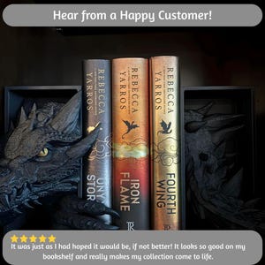 Customer review on Dragon Book Nook in between the Fourth Wing series.