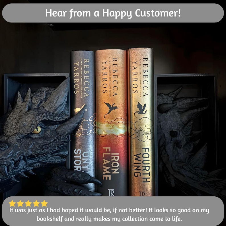 Customer review on Dragon Book Nook in between the Fourth Wing series.