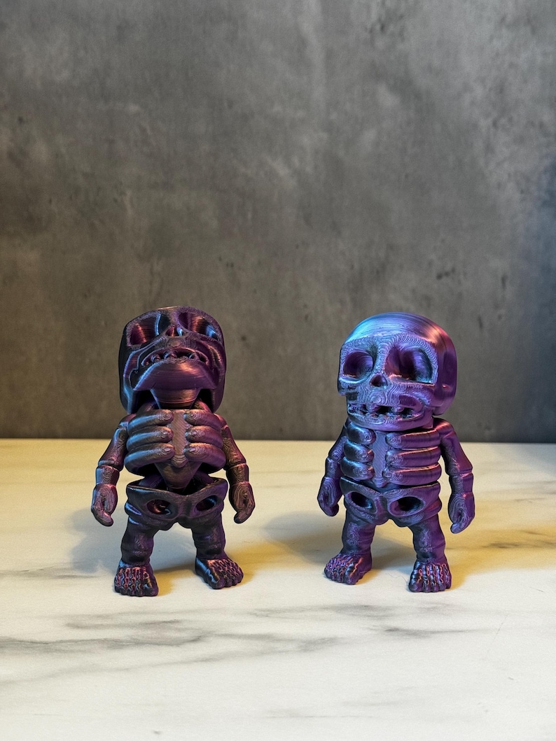 Spooky Mini Skeletons - Halloween Decor Set | Tiny Articulating ...