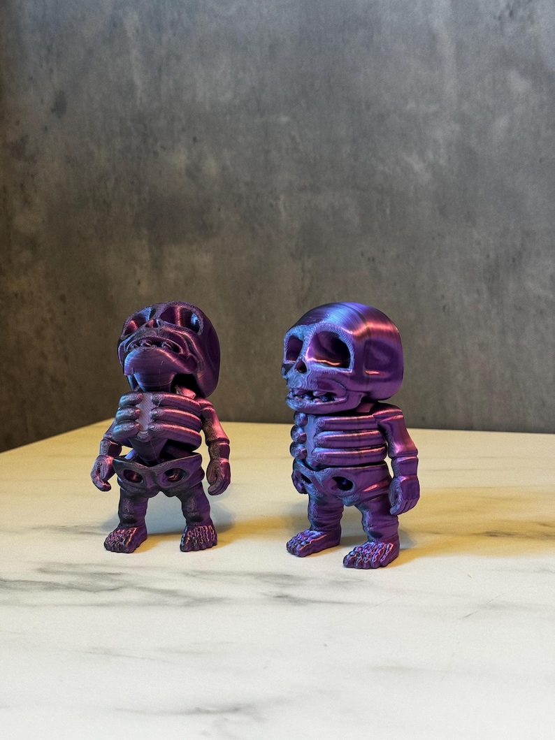 Spooky Mini Skeletons - Halloween Decor Set | Tiny Articulating ...