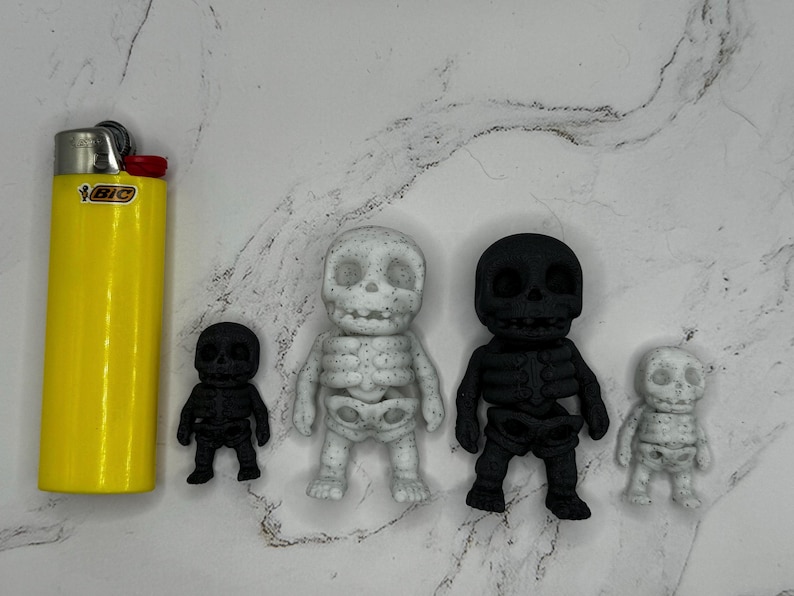 Spooky Mini Skeletons - Halloween Decor Set | Tiny Articulating ...