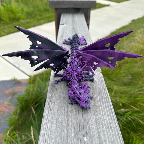 Spooky Hollow Bone Dragon | 3D Printed Articulating Sensory Toy