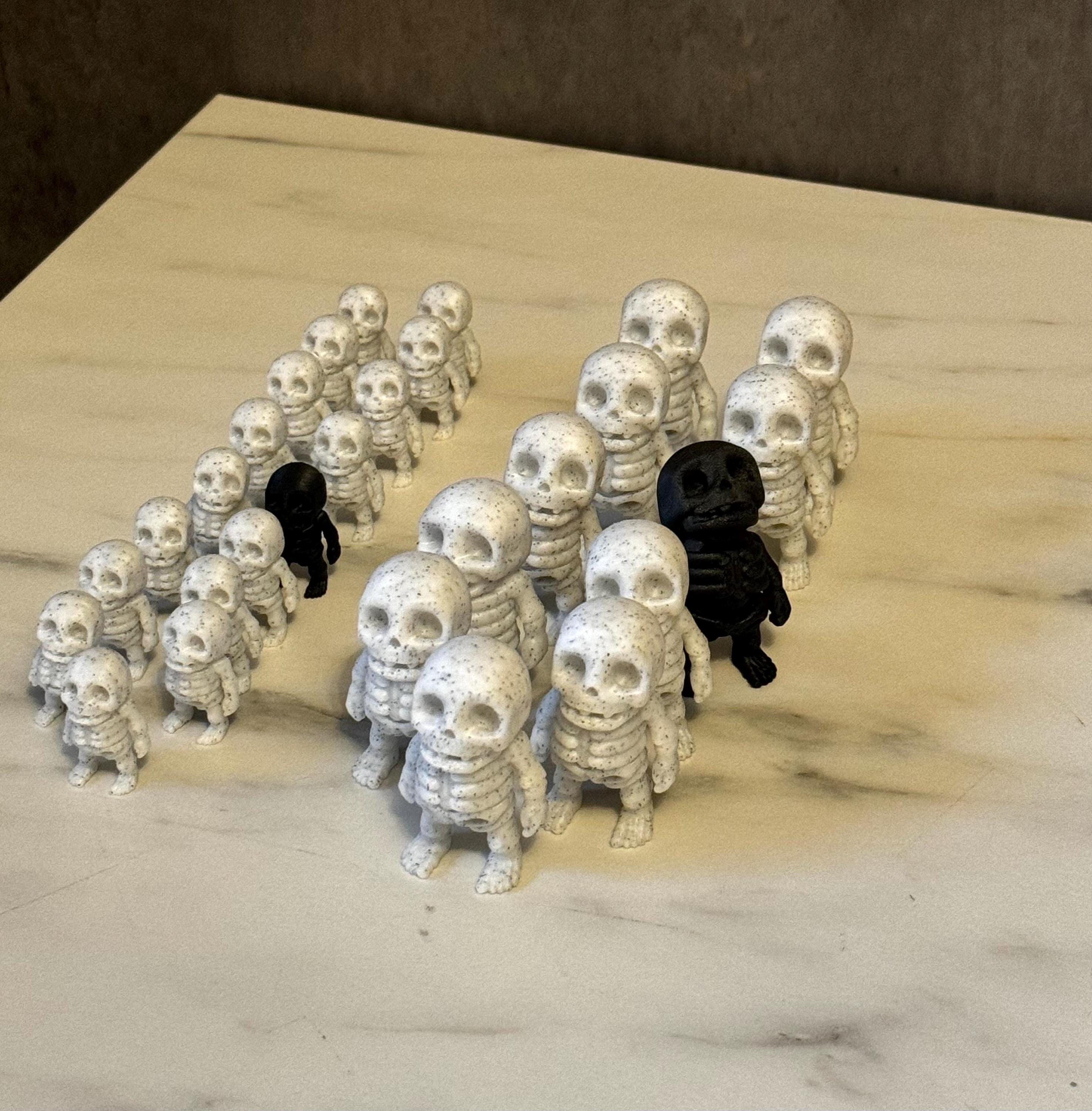 Spooky Mini Skeletons - Halloween Decor Set | Tiny Articulating ...