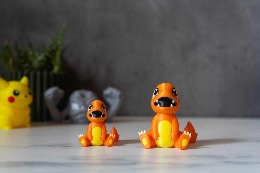 Mini Charmander Pokémon 2 Sizes Tiny Cute Pokemon Figures Collect Them ...