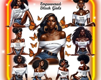 19 Love Yourself Png, Empowered Black Girl, Girl Power Png, Self Love Designs, African American Png, Motivational Quote, Png for Sublimation