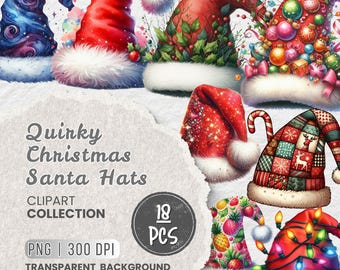 Bundle original de cliparts PNG Noël, clipart Noël, clipart hiver, graphique de vacances fantaisiste, sublimation de Noël, graphique idiot