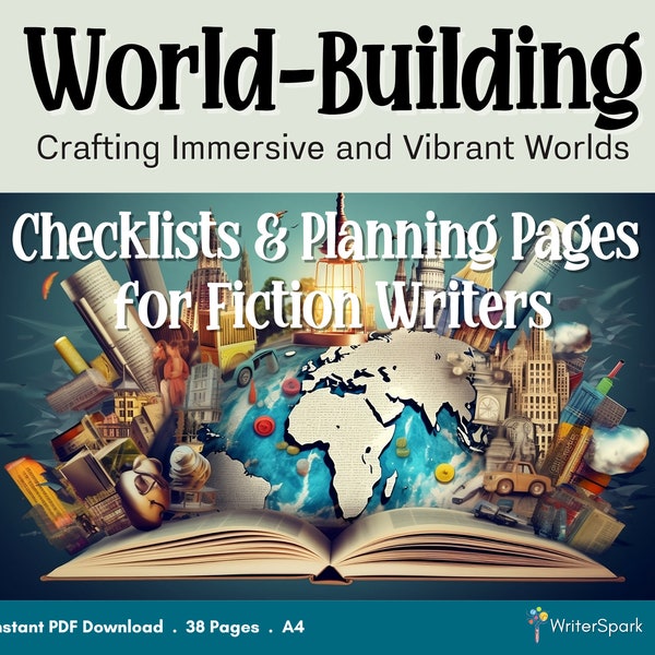 World-Building Checklists and Planning Pages for Fiction Writers-Crafting Immersive and Vibrant Worlds