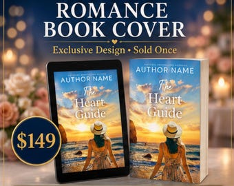Premade Women's Fiction Book Cover, Beach Book Cover, Beach-Themed eBook Cover, Contemporary Women's Fiction Cover, Self Publishing Cover