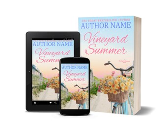 Premade Women's Fiction Beach/Island-Themed Book Cover