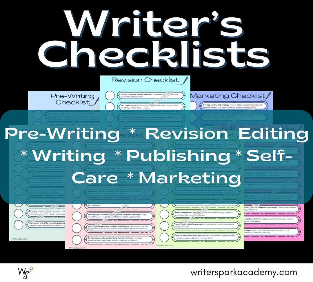 Novel Writing Planner, Writing Progress Tracker, Self-publishing ...