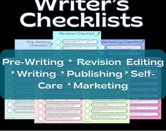 Novel Writing Planner, Writing Progress Tracker, Self-Publishing Planner, Writing Motivation, Writing Printables, Writing Productivity