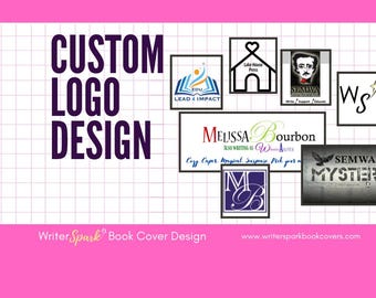 Custom Logo Design, Author Logos, Logos for Writers, Custom Logo Design for Authors and Publishers, Digital Branding for  Books and Business