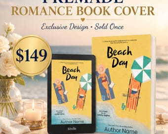 Premade Romance Book Cover | Contemporary Romance Cover Design | Beach Read Cover | Women's Fiction Cover | Summer Romance eBook Cover