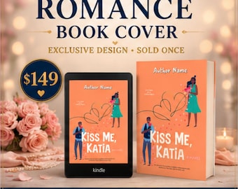Portadas prediseñadas para libros de romance / Portadas para novelas románticas contemporáneas multiculturales / Portadas para historias de amor diversas / Portadas ilustradas para libros / Portadas para libros electrónicos
