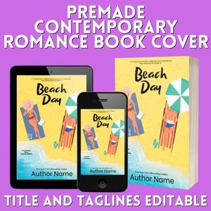Premade Contemporary Romance eBook Cover (Beach Day)