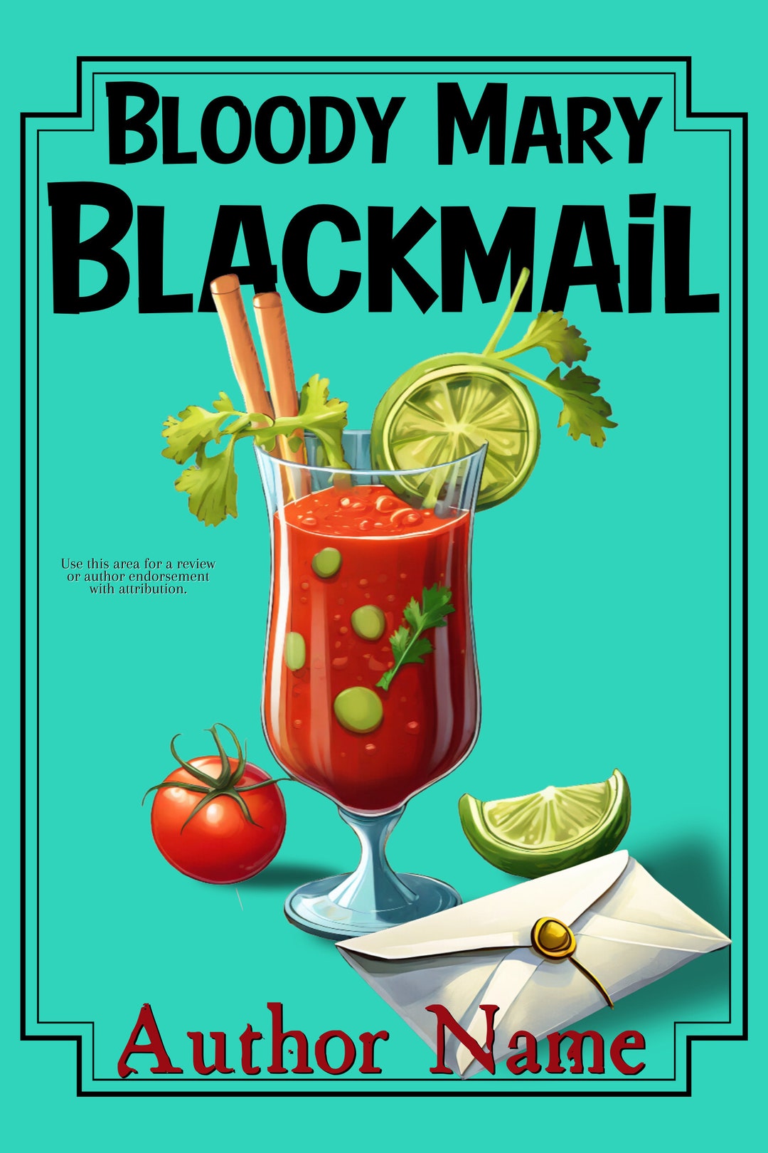 Bloody Mary Blackmail Premade Cozy Mystery Book Cover Etsy
