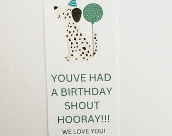 LDS Primary Birthday Printable Tag