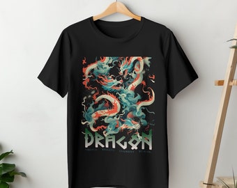 Dragon T-shirt for Boyfriend or Husband, Mens Tshirt, 2024 Year of the Dragon Shirt for Men, Perfect Gift Idea For Dragon Lovers