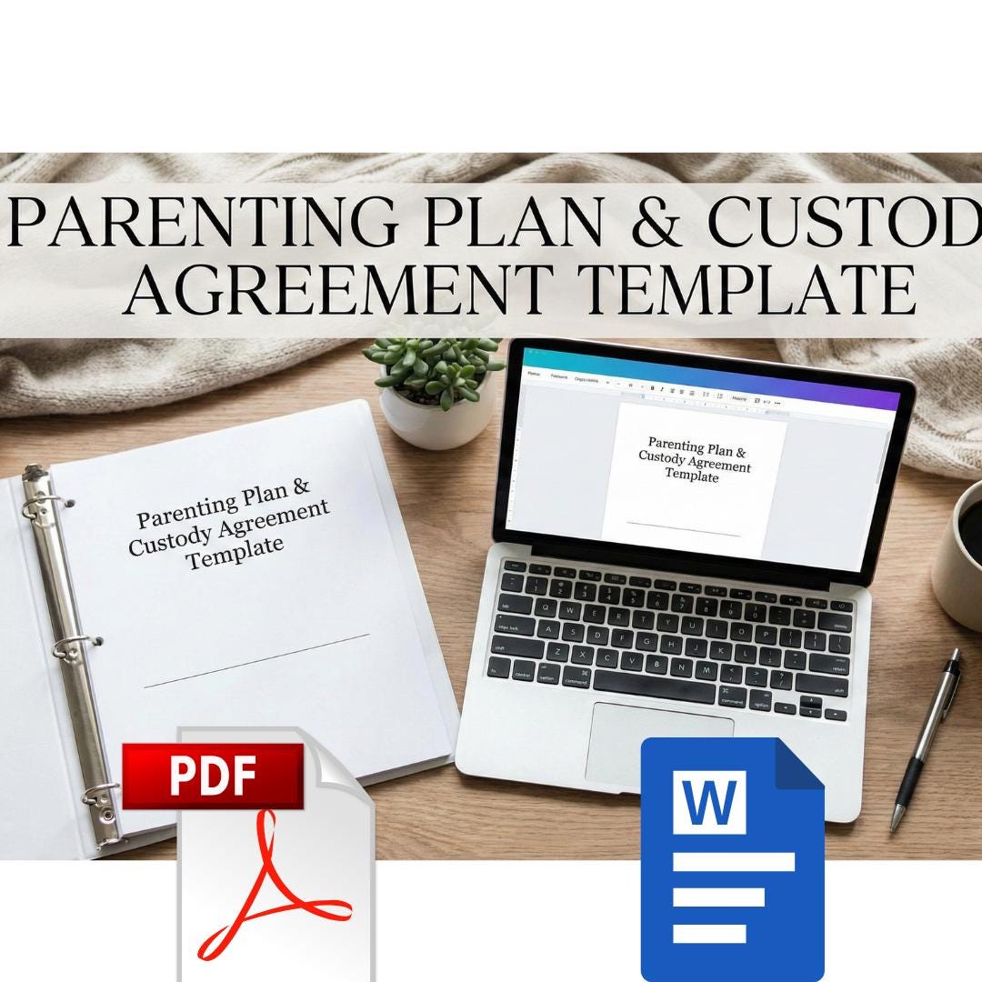 Coparenting Plan and Custody Agreement Template Child Custody