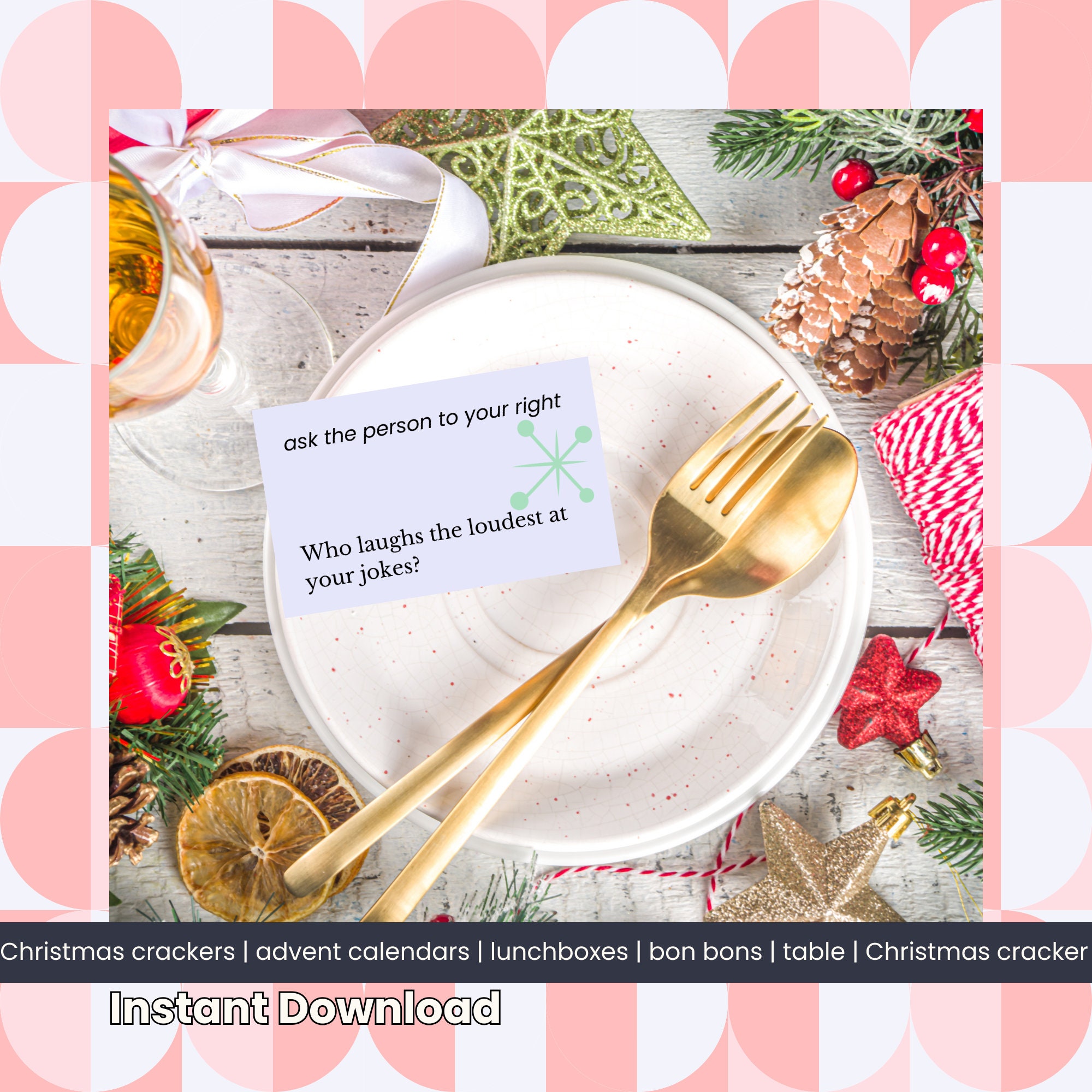 Printable Funny Christmas Cracker Jokes, Christmas Conversation ...