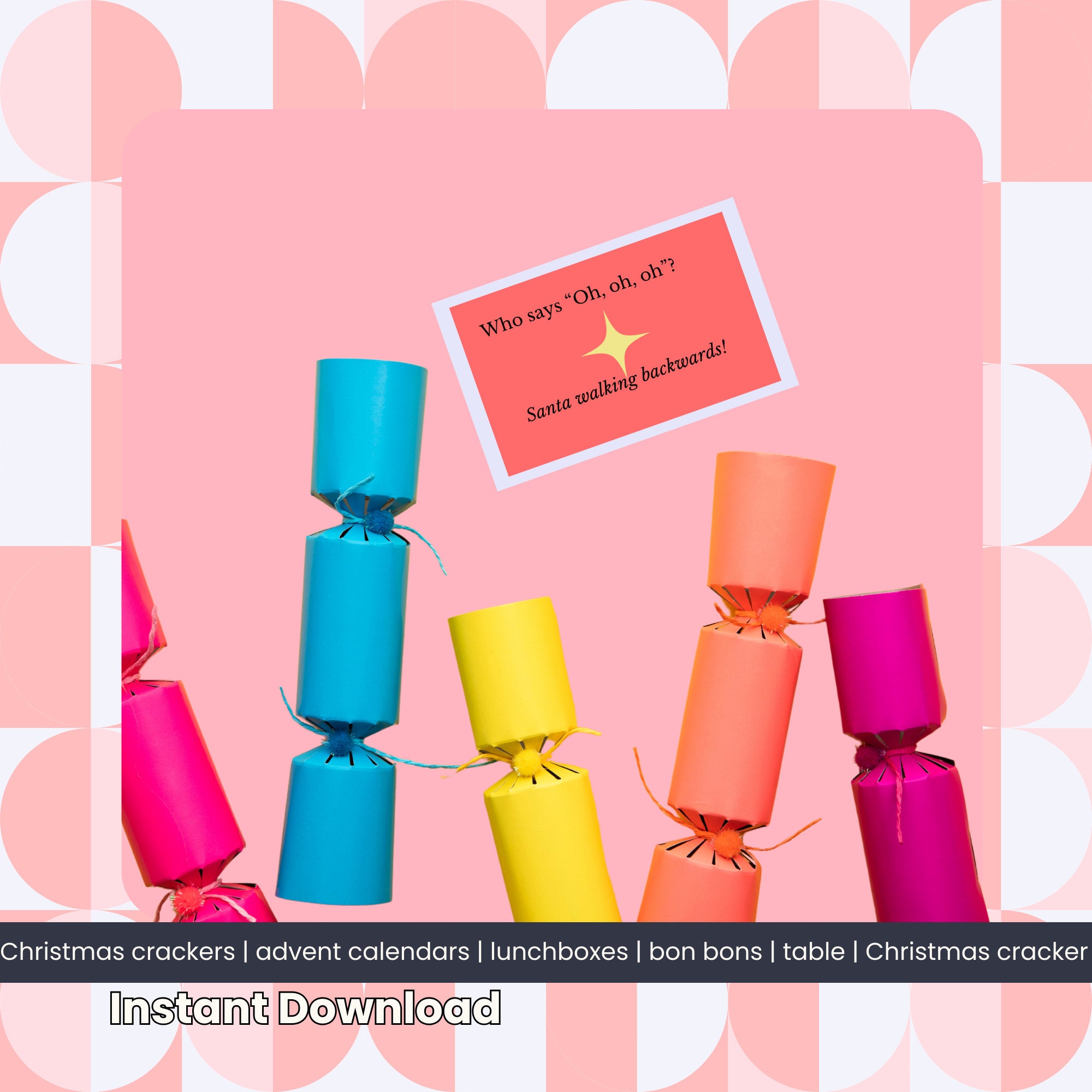 Printable Funny Christmas Cracker Jokes, Christmas Conversation Starters for Bonbons, Advent