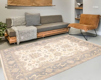 9x12 Area Rug, 9x12 Rug, 9x12 Retro Oversize Oushak Rug, Oversize Oushak Rug, Large Area Rug, Aesthetic Handmade Wool Rug, 9x12 Rugs, Gifts
