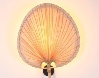 Palm Rattan Sconce Lamp, Palm Sconce Lamp, Sconce Lamp, Natural Handmade Sconce, Rattan Lampe, Lighting Wall Light, Wall Lighting Decor
